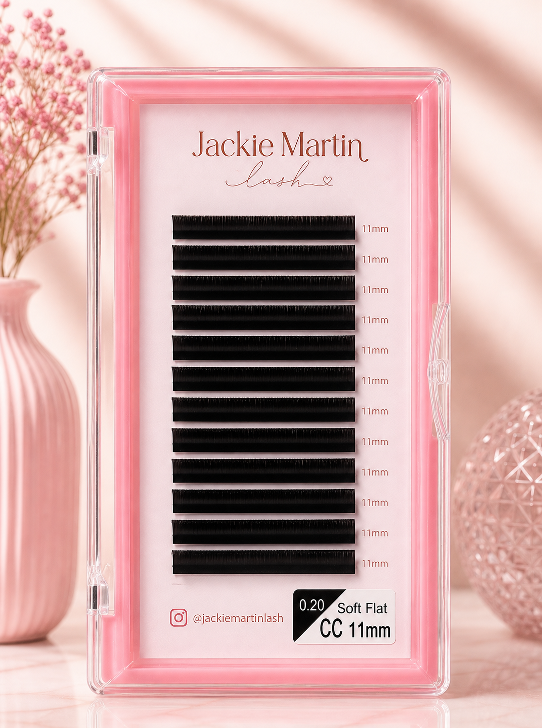 Eyelash extension 11mm 0.20 Soft Flat CC