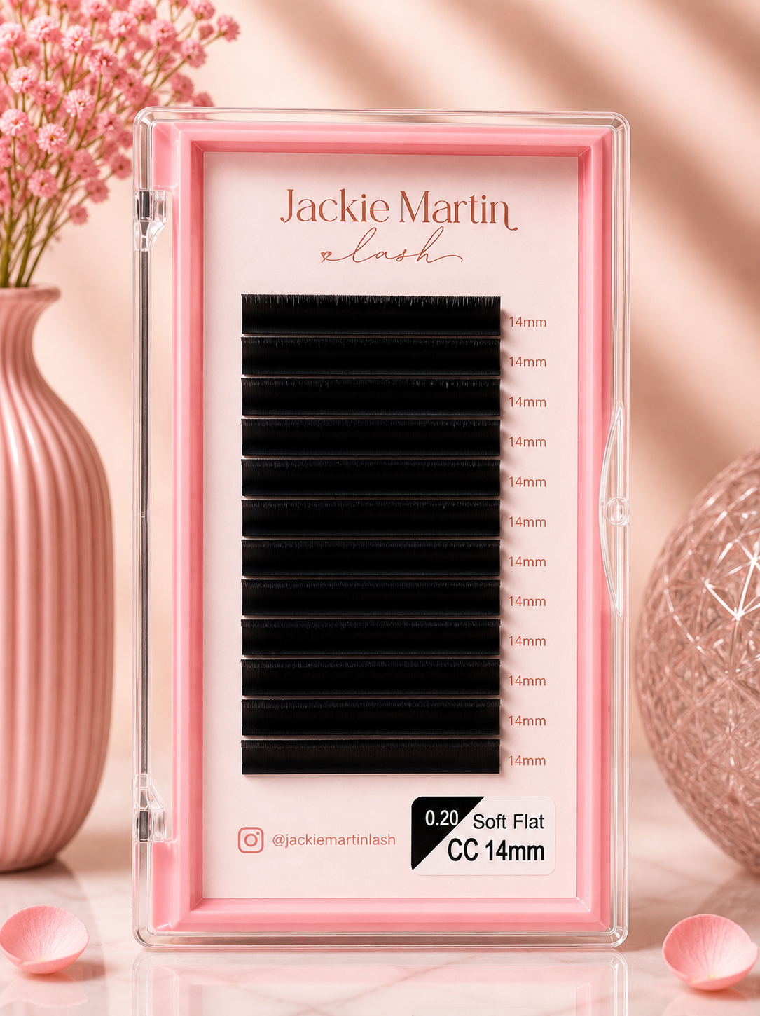 Eyelash extension 14mm 0.20 Soft Flat CC