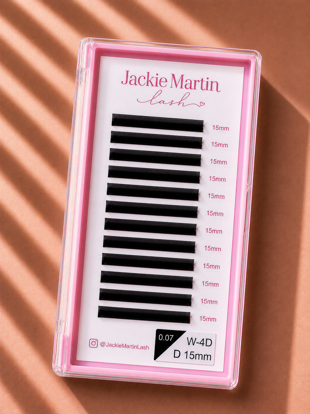 Eyelashes Extension Lashes W-4D Shaped 15mm 0.07 D