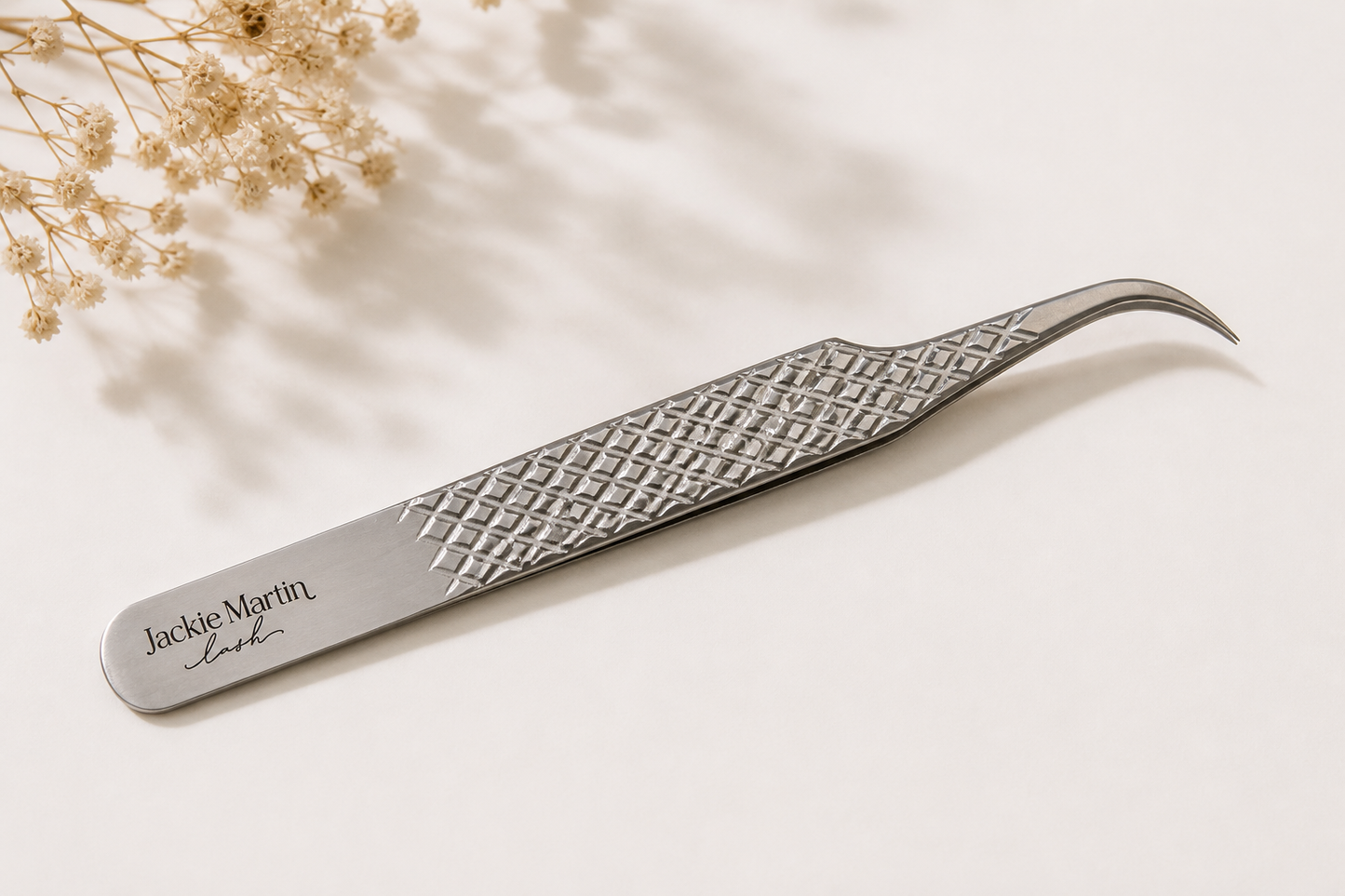 Fiber tip tweezer model 3 Gray