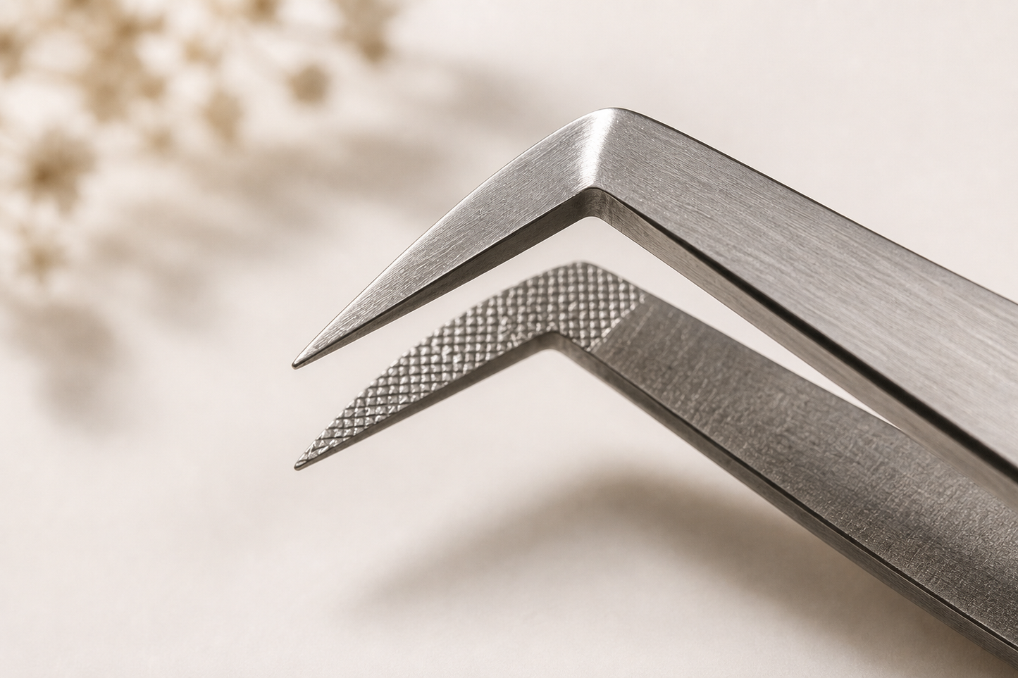 Fiber tip tweezer model 2 Gray