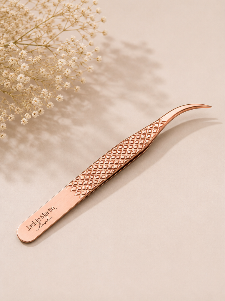 Fiber tip tweezer model 3 Rose Gold