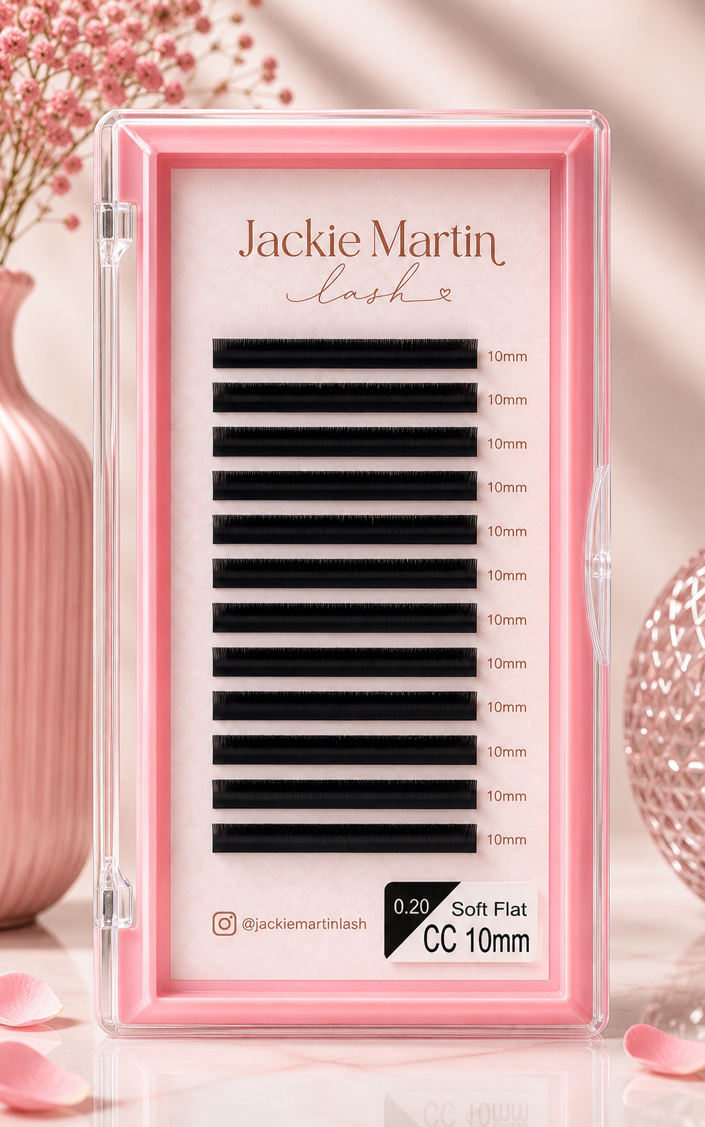 Eyelash extension 10mm 0.20 Soft Flat CC