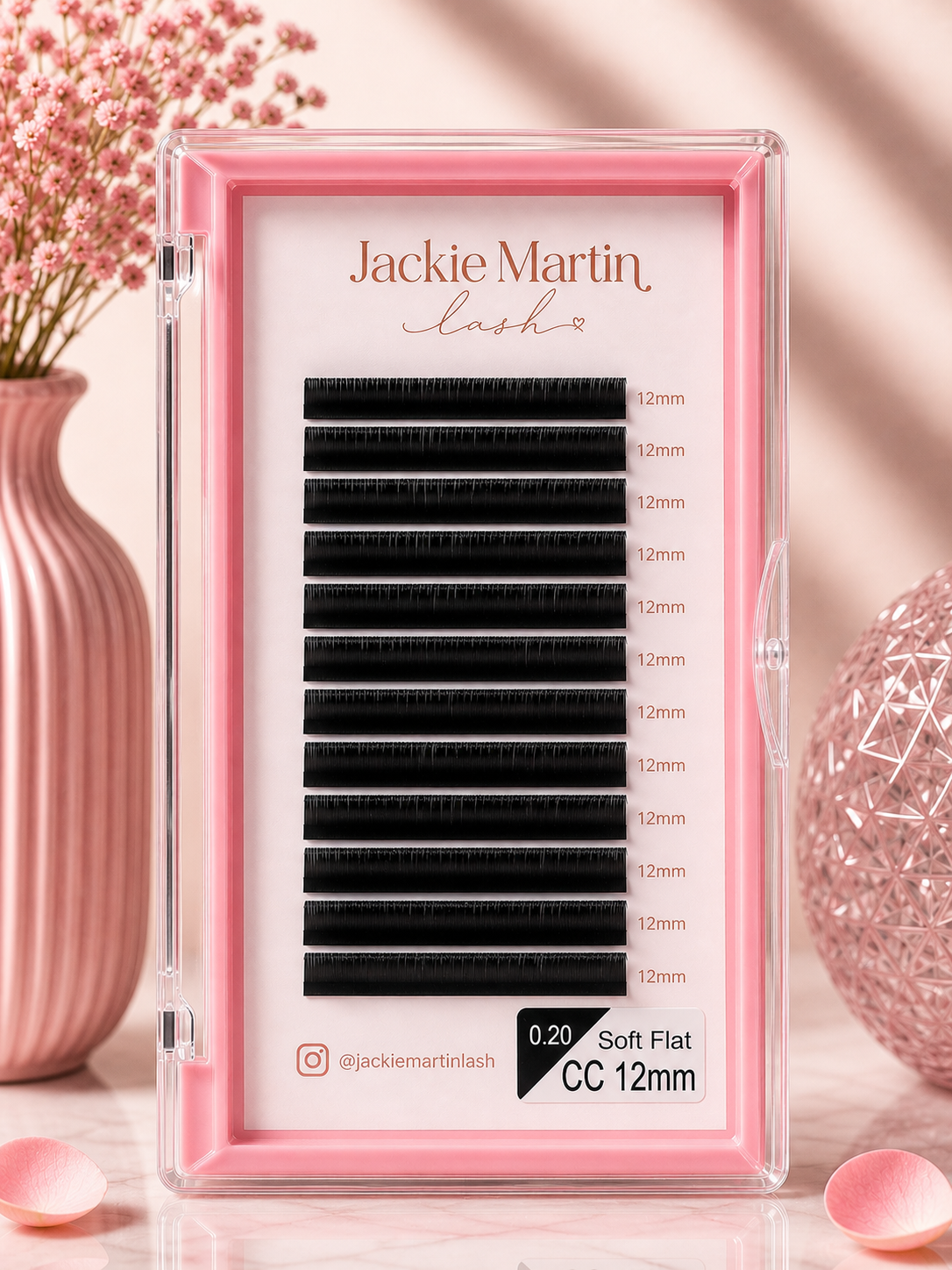Eyelash extension 12mm 0.20 Soft Flat CC