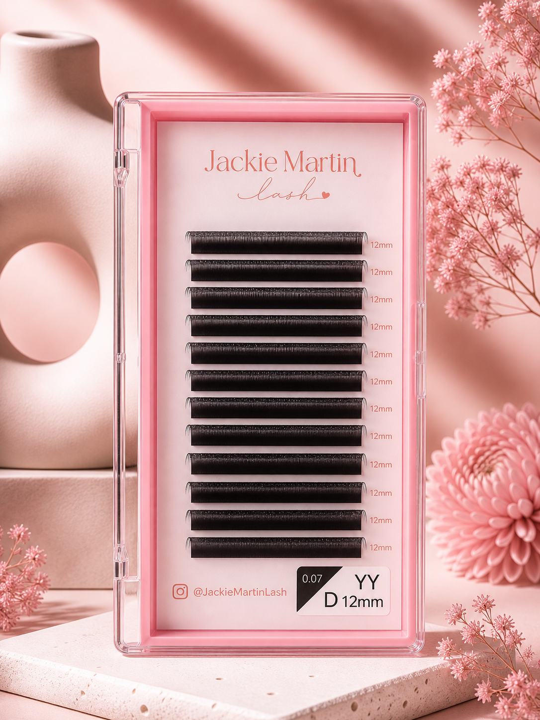 YY Eyelashes Extension Lashes Y Shaped 12mm 0.07 D