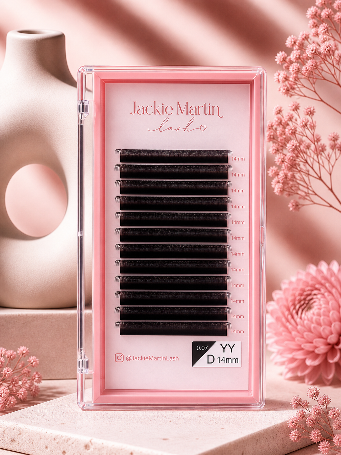YY Eyelashes Extension Lashes Y Shaped 14mm 0.07 D