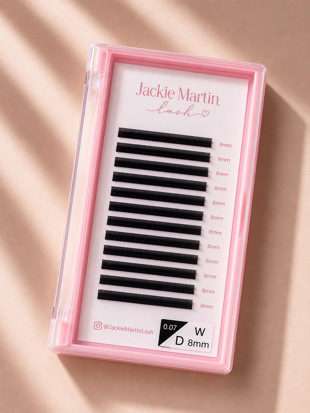 Eyelashes Extension Lashes W-4D Shaped 8mm 0.07 D