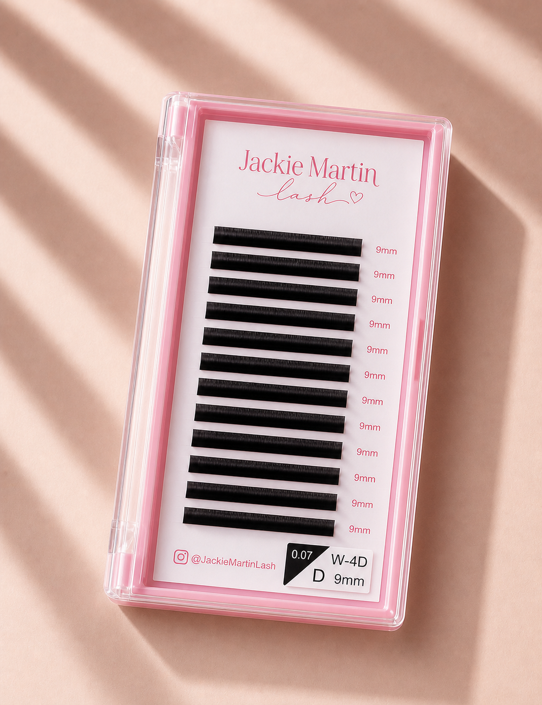 Eyelashes Extension Lashes W-4D Shaped 9mm 0.07 D