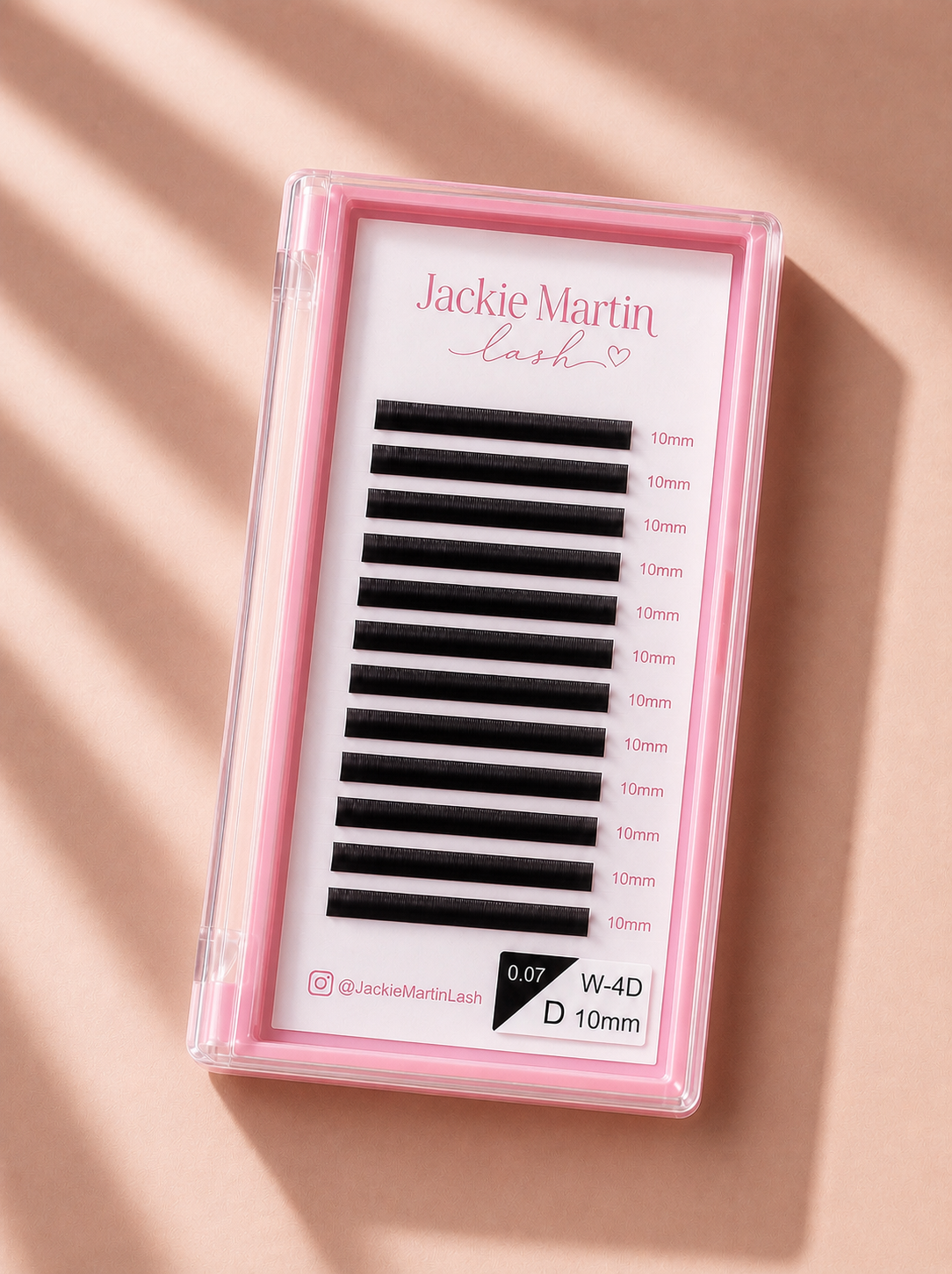 Eyelashes Extension Lashes W-4D Shaped 10mm 0.07 D