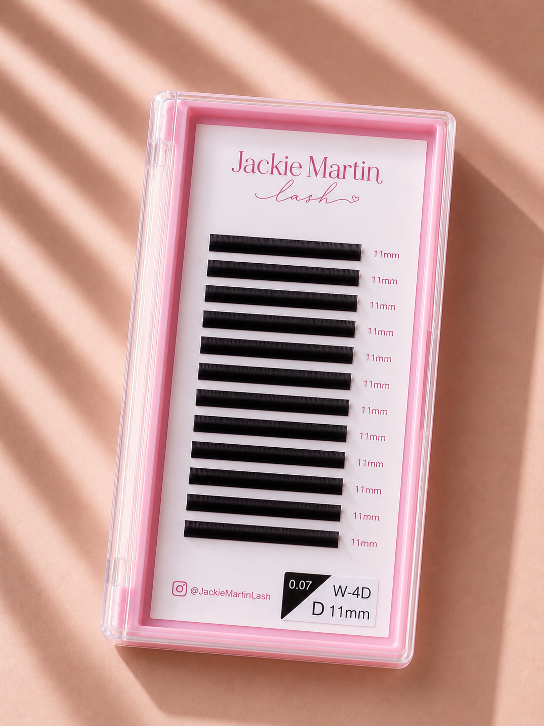 Eyelashes Extension Lashes W-4D Shaped 11mm 0.07 D