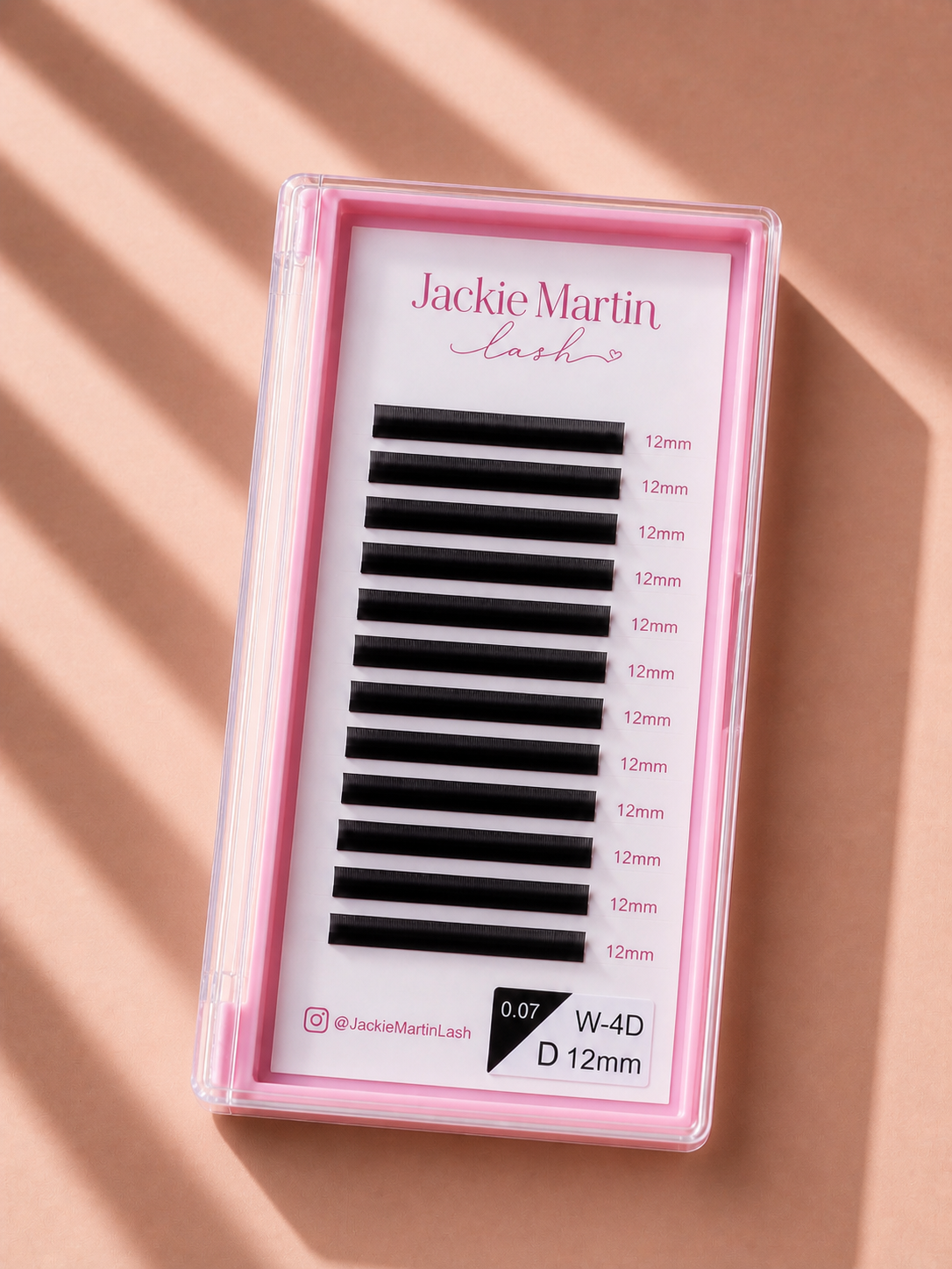 Eyelashes Extension Lashes W-4D Shaped 12mm 0.07 D