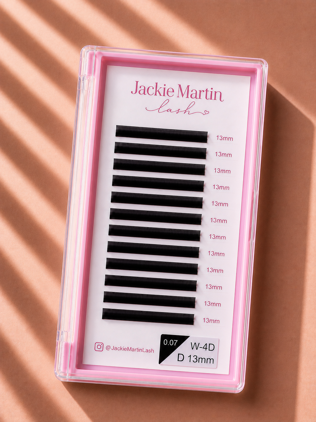 Eyelashes Extension Lashes W-4D Shaped 13mm 0.07 D